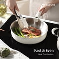 thumbnail image 4 of Juego de utensilios de cocina CAROTE de acero inoxidable, 14 piezas, blanco de inducción, 4 of 9