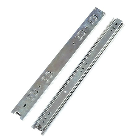 2 Pcs Home Office Furniture 40cm Long 3 Sections Drawer Ball Slide