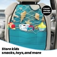 thumbnail image 3 of Kdxio Seashells And Fishing Net On Blue Wooden Table Print 2 Pack Car Kick Mat Seat Cover Back Protector Mat with Pockets for Organizer Backseat Protector and Storage Anti Kick Pad for Vehicles, 3 of 6