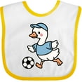 thumbnail image 3 of Inktastic Soccer Player Goose Boys Baby Bib, 3 of 4
