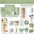 thumbnail image 3 of SPA Gift Basket for Women, 10 Pcs Self Care Kit with Rose in Glass Dome & Affirmation Cards, Teen Girl Gifts Trendy Stuff Set, Birthday Mothers Day Get Well Gift for Mom Her, Green, 3 of 9