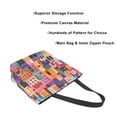 thumbnail image 3 of FORMRS Womens Canvas Tote Bag with Zipper Inner Pocket Shoulder Handbag, Art Buildings, 3 of 7
