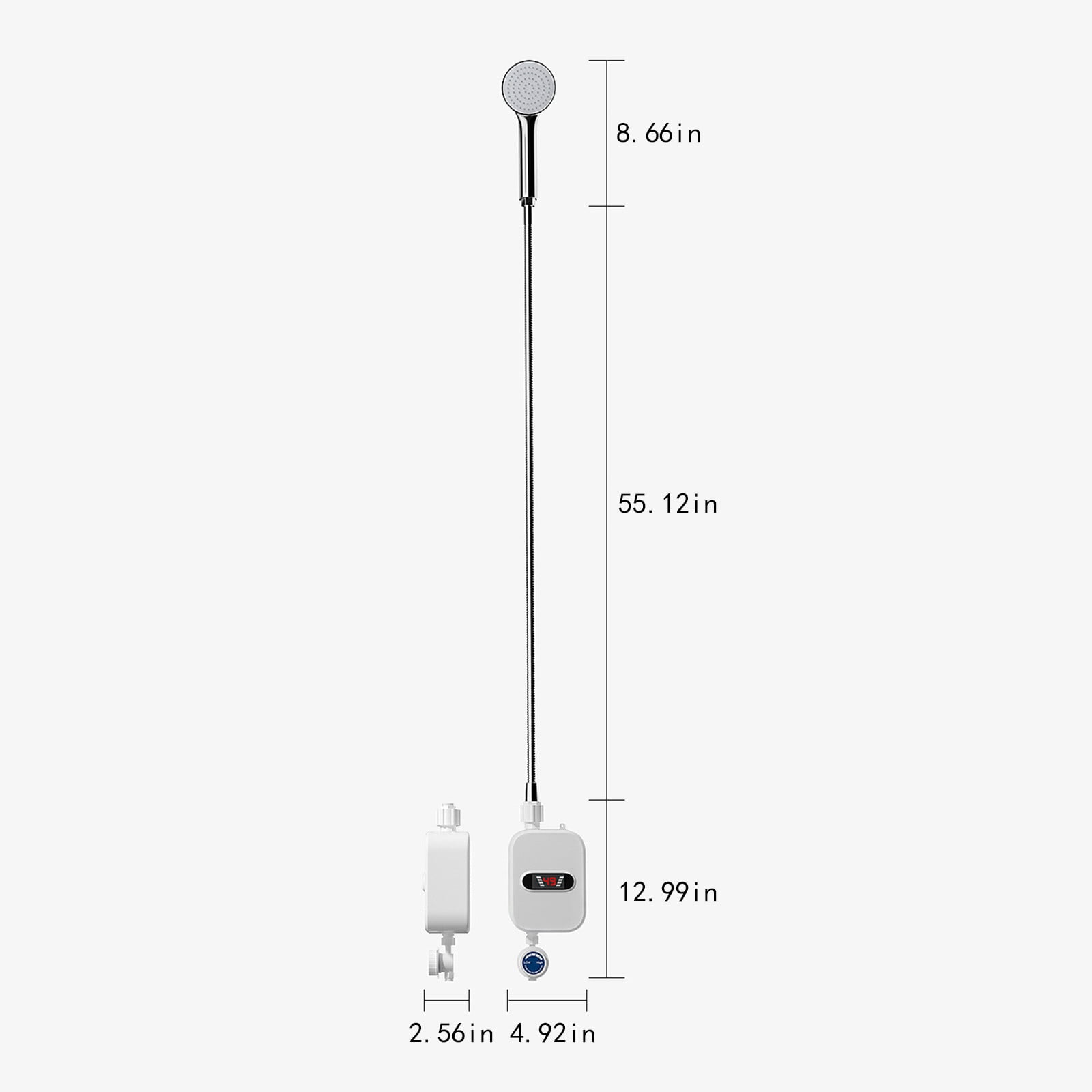 RnemiTe-amo Instantaneous Tankless Water Heater,Electric Instant Hot Water Heater Shower Electric Tankless Shower Hot Water Faucet Kitchen Bathroom Instantaneous Water Heater Tap 3000w