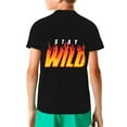 thumbnail image 5 of Ben Azelart Stay Wild Kids T-Shirt 3d Printed Graphic T-Shirts Boys And Girls Short Sleeve Shirts For Youth Kids X-Small, 5 of 7