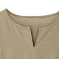 thumbnail image 7 of Zylarhe Men T Shirts Men's T Shirt Solid Color Loose Clothes V Neck Men's Long Sleeve Shirt Night Shirts for Men Sleepwear, 7 of 7