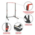 thumbnail image 4 of Sunny Health & Fitness Essential 800-lb High Capacity Power Rack Cage with Weight Plate Storage & Adjustable J-Hooks - SF-XF920063, 4 of 9