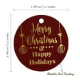thumbnail image 6 of Inkdotpot Gold Foil Paper Hang Tags Merry Christmas & Happy Holiday Favor Tags 50 Pieces, 6 of 6