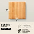 thumbnail image 2 of John Boos B Series Square Wood Cutting Board with Feet, 9" x 9", Maple, 2 of 7