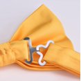 thumbnail image 4 of LAICAIW Mens Solid Color Double Fold Pre-tied Bow Tie and Pocket Square Set, 4 of 7