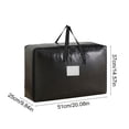 thumbnail image 4 of Cinvoph Heavy Duty Storage Bag Extra Large Moving Bags with Reinforced Handles for Clothes Packing, Dorms, College Supplies 20"x15"x10", 4 of 7
