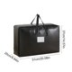 thumbnail image 3 of Bolsa de almacenamiento de alta resistencia con asas reforzadas, organizador grande para ropa y juguetes, tela no tejida impermeable, doble cremallera, 83x49x34 cm., 3 of 6