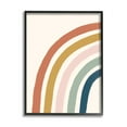 thumbnail image 5 of Stupell Industries Half Arch Children's Rainbow Boho Toned Stripes Graphic Art Black Framed Art Print Wall Art, 24x30, by Deborah Curiel, 5 of 5