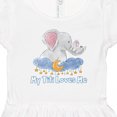 thumbnail image 4 of Inktastic My Titi Loves Me Cute Elephants Clouds Moon and Stars Girls Toddler Dress, 4 of 5
