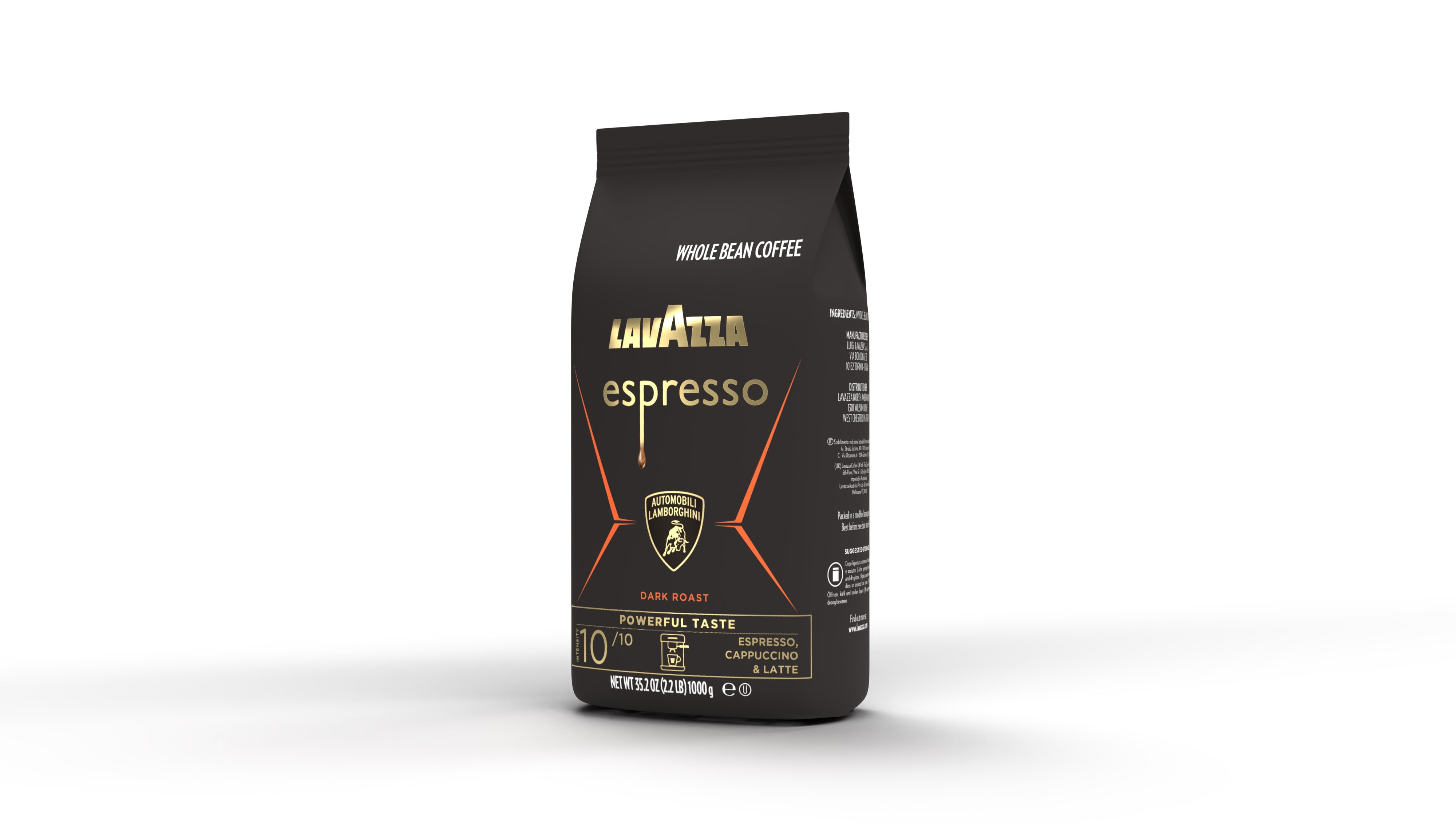Lavazza Espresso for Automobili Lamborghini Whole Bean, Dark