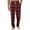 91#Red, variant on Lounge Pants for Men Sleepwear Bottoms Knit Jersey Plaid Print Sleep Pants Pajama Bottoms