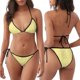 thumbnail image 3 of Fotbe Daisies Flowers Traje de Baño para Mujer de Dos Piezas – Bikini Sexy de Tirantes Tipo Halter con Diseño Triangular, 3 of 6
