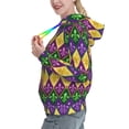 thumbnail image 2 of Haiem Mardi Gras4 for Women's Fashion Hoodies & Sweatshirts with Kangaroo Pocket,Hooded Sweatshirt with Eye-catching Drawstrings-Large, 2 of 7
