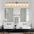 thumbnail image 6 of GCGAFUL 8-Light Chrome Dimmable Bathroom Vanity Light Fixture with Frosted Glass Shade, 6 of 9