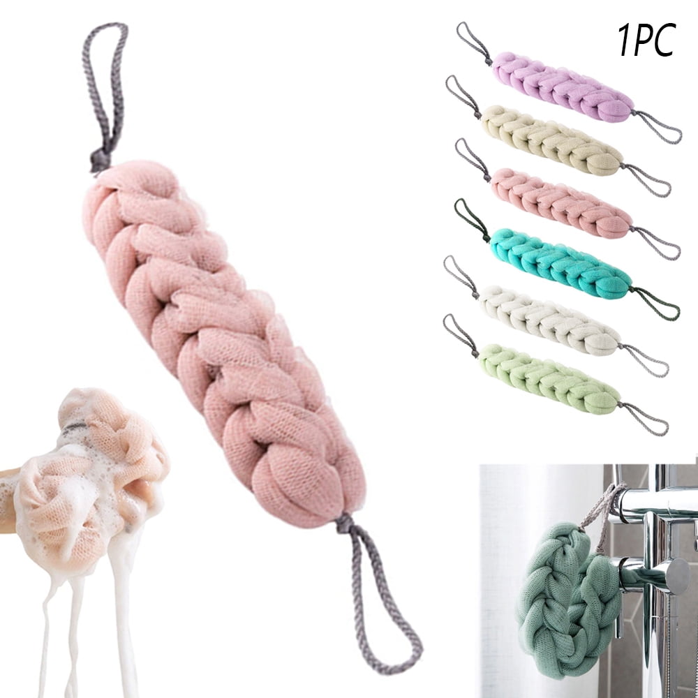 Back Scrubber Bath Shower Mesh Sponge Exfoliating Body Brush Wash Nylon