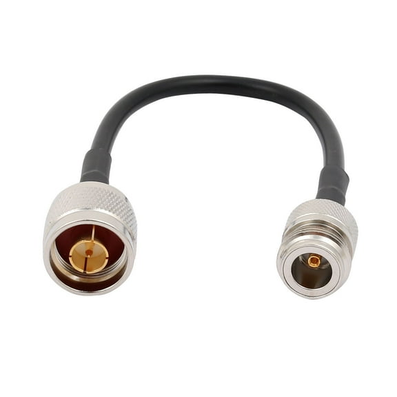 Unique Bargains N Type Male Plug to N Type Female Jack Connector M/F Adapter RG58 Cable 23cm/9"