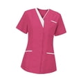 thumbnail image 2 of Camiseta de trabajo suave Fernando para mujer del hotel y salón de belleza Talla L, 2 of 8