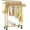 Gold, variant on Double Rods Clothes Rack, Sturdy Rolling Clothing Rack, Portable Clothing Racks for Hanging Clothes - Metal Garment Rack Wardrobe Coat Rack for Bedroom Laundry Living Room, Gold