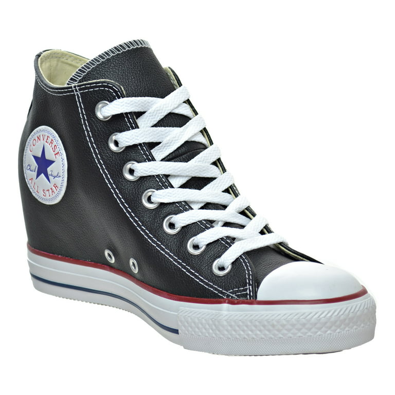 forklædt Kunde tang Converse Chuck Taylor Wedge Lux Mid Women's Casual Shoe Black/White 549559c  - Walmart.com