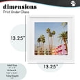 thumbnail image 3 of Looming Palms over Resort White Framed Print Under Glass, design by LISH Creative, 3 of 10