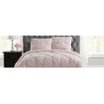 Truly Soft Pleated Blush Twin XL Microfiber Comforter Set