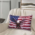 thumbnail image 6 of Haiem Pillowcase for Hair and Skin Queen - USA Eagle with Spread Wings Printed Soft Pillowcase with Envelope Closure-14"x20", 6 of 8