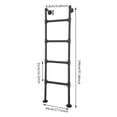 thumbnail image 2 of 4-Step Carbon Steel Bunk Bed Ladder - 440LBS Load Capacity Wall/Floor Mounted Ladder, 2 of 14