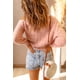 thumbnail image 1 of ABPHQTO Suéter de pestañas con hombros descubiertos y corte asimétrico rosa para mujer, 1 of 5