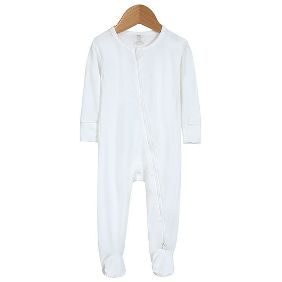 Onesies Baby Boys Girls Cotton Rompers Footed Pajamas Zipper Long Sleeve Sleeper Jumpsuit Baby Girl Winter Clothes 0-3 Months