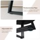 thumbnail image 5 of 47.2-pulgada round estilo rural dining mesa para 4 - 6 people con almacenamiento, ideal para para kitchen, dining room, sala de estar, meeting room, o apartment (negra), 5 of 7