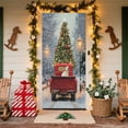 thumbnail image 4 of Christmas Door Cover Decoration - Black Santa Claus Backdrop Xmas Door Hanging Covers for Christmas Eve, Party & New Year - 71 x 35, 4 of 6