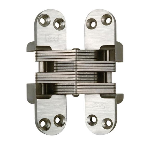 SOSS 90-180 Minute Fire Rated Invisible Hinge Satin Stainless Steel Construction - 1 Piece