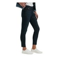thumbnail image 3 of LUCKY BRAND Womens Navy Denim Zippered Pocketed Skinny Ankle Raw Hem High Waist Jeans 30 Waist, 3 of 4
