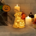 thumbnail image 5 of Clearance Sale! Halloween Sausage Dog Pumpkin Lantern Halloween Decorations Pumpkin Light Resin Desktop Ornament for Indoor Home Party Festival Cute Decorative Display, 5 of 6
