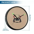 thumbnail image 3 of Indoor 12' Voice-Activated Luminous Decoration Wall Clock With LED Night Light A Cute Frog, 3 of 8