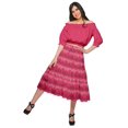thumbnail image 2 of Moomaya Jupe en Coton avec Taille Élastique à Enfiler Jupe Évasée Imprimée Tenue d'Été, 2 of 5
