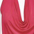 thumbnail image 5 of Shiusina Women Sexy Halter Drape Cowl Neck Tank Blouse Backless Sleeveless Vest Tops Hotpink M, 5 of 7