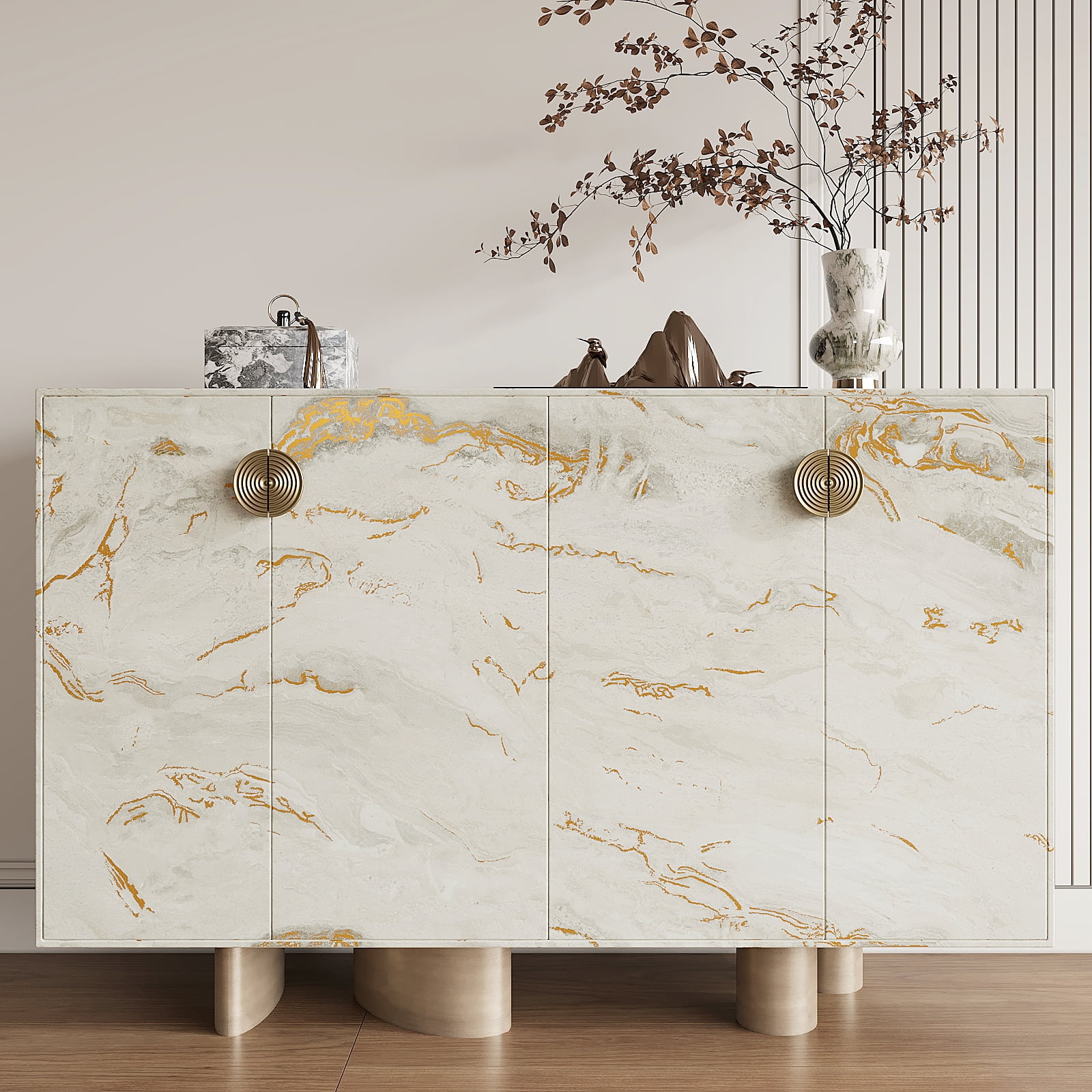 VEELIKE Matte Beige Gold Marble Countertop Contact Paper for Countertop Waterproof Peel and Stick Granite Marble Wallpaper for Kitchen Self Adhesive Countertop Covers for Bathroom Walls 15.7"x354"