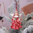 thumbnail image 4 of D-GROEE Small Christmas Figurines Miniature PVC Statue Decorations Christmas Mini Resin Ornaments Christmas Tree Hanging Ornaments Angle Snow Houses Ornament, 4 of 8
