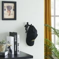 thumbnail image 4 of Danya B. Protruding "Fist Man" Cast Iron Decorative Black Wall Hook (Set of 2), 4 of 4