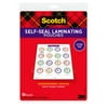 Scotch Self-Seal Laminating Pouches, 10 count, 8.5" x 11", 3 mil Thick