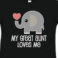 thumbnail image 4 of Inktastic Great Aunt Loves Me Elephant Boys or Girls Toddler T-Shirt, 4 of 5