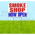 thumbnail image 1 of Smoke Shop Now Open (18" x 24") Yard Sign, Includes Metal Step Stake, 1 of 6