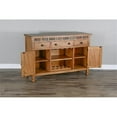 thumbnail image 6 of Pemberly Row 54" Farmhouse Wood Buffet and Hutch in Rustic Oak, 6 of 6
