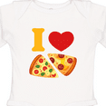 thumbnail image 4 of Inktastic I Love Pizza Boys or Girls Long Sleeve Baby Bodysuit, 4 of 5