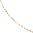 thumbnail image 2 of 14k Rose Gold 1.15mm Open Sparkle-Cut Cable Chain Necklace Lobster Lock Closure 16 Inch Chain Necklace for Women and Men, 2 of 2